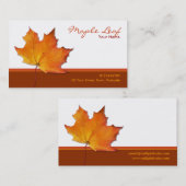 Ahorn-Leaf-Visitenkarte Visitenkarte (Vorne/Hinten)