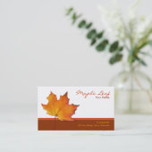 Ahorn-Leaf-Visitenkarte Visitenkarte (Stehend Vorderseite)