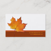 Ahorn-Leaf-Visitenkarte Visitenkarte (Rückseite)