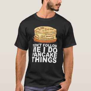 Ahorn-Sirup-Pfannkuchen-Frühstück-Design für einen T-Shirt