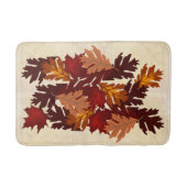 Ahorn und Eichenblättern Blätter Herbstfarben Badematte (Vorderseite)