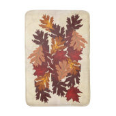 Ahorn und Eichenblättern Blätter Herbstfarben Badematte (Vorderseite Vertikal)