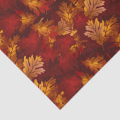 Ahorn und Eichenblättern Herbstfarben Seidenpapier (Detail)