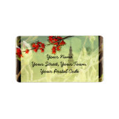 Ahorn und Magnolia Blossom Adressaufkleber (Vorne)