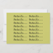 Ahorn und Magnolia Blossom Save The Date (Rückseite)