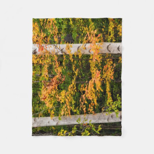 Ahorn und Weiße Birne | Weiße Berge, NH Fleecedecke (Vorderseite)