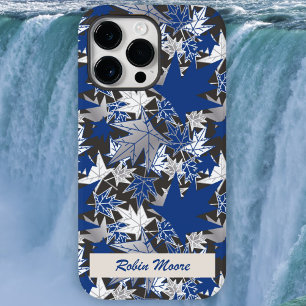 Ahorn Verlasse Blau auf kohlebeständigem Hintergru Case-Mate iPhone 14 Pro Max Hülle