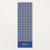 Ahorn Verlasse Blau auf kohlebeständigem Hintergru Yogamatte (Vorderseite)