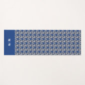 Ahorn Verlasse Blau auf kohlebeständigem Hintergru Yogamatte (Vorderseite (Horizontal))