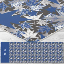 Ahorn Verlasse Blau auf kohlebeständigem Hintergru