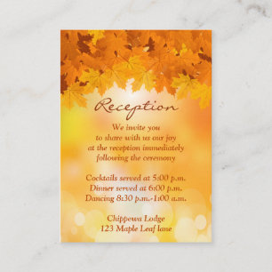 Ahorn Verlasst Autumn Splendor Enclosure Card Begleitkarte