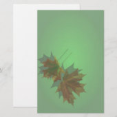 Ahorn verlässt Briefpapier (Vorne/Hinten)