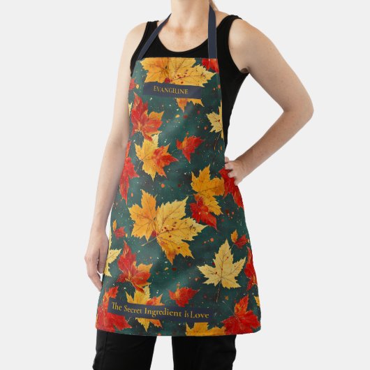 Ahorn Verlasst Herbstmuster mit reichen Herbstfarb Schürze (InSitu)