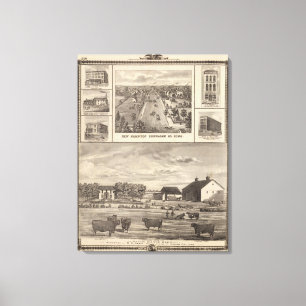 Ahorn-Waldungs-Herde, Zeder Co neues Hampton Leinwanddruck