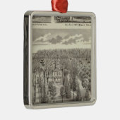 Ahorn-Waldungswohnsitz Silbernes Ornament (Rechts)