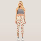 Ahornash-Blätter Capri Leggings (Vorderseite)