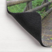 Ahornbahn mit Holzbrücke, Farne und Mousepad (Ecke)