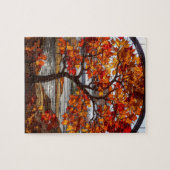 Ahornbaum aus Hartglas Puzzle (Horizontal)
