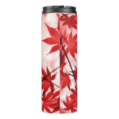 Ahornbaum-Blätter Design-2997 Thermosbecher (Rückseite)