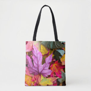 Ahornbaum-Blätter mit bunten Herbstlandschaften Tasche