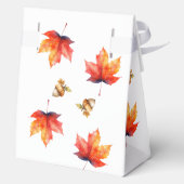 Ahornbaum-Blätter und Acorns Kinderdusche Geschenkschachtel (Rückseite)