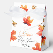 Ahornbaum-Blätter und Acorns Kinderdusche Geschenkschachtel (Vorderseite)
