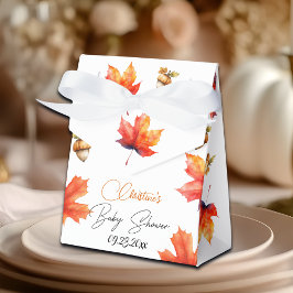 Ahornbaum-Blätter und Acorns Kinderdusche Geschenkschachtel