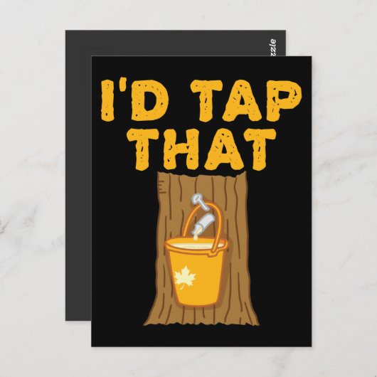 Ahornbaum, den ich Gestochen hatte, Zucker Postkarte (Vorne/Hinten)