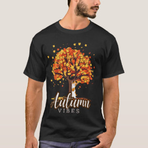 Ahornbaum Herbststimmung Süße Katze Orange Herbstb T-Shirt