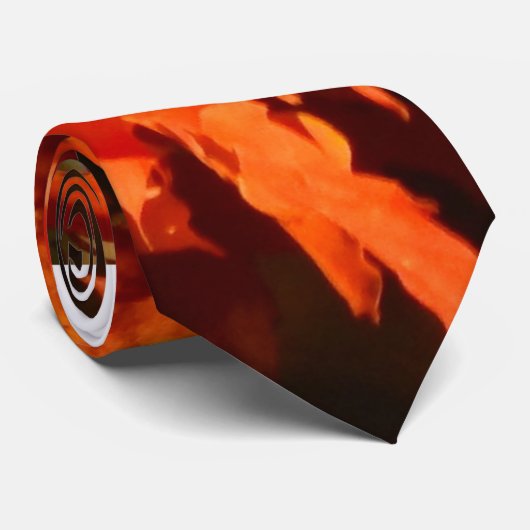 Ahornbaum im Herbst auf einer Krawatte, die Männer Krawatte (Gerollt)