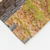 Ahornbaum mit Herbstfarben Fleecedecke (Ecke)