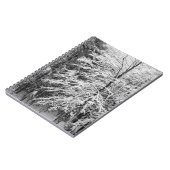 Ahornbaum mit Schnee Notizblock (Linke Seite)