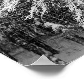 Ahornbaum mit Schnee Poster (Ecke)