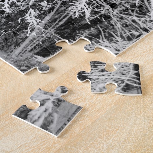 Ahornbaum mit Schnee Puzzle (Seite)