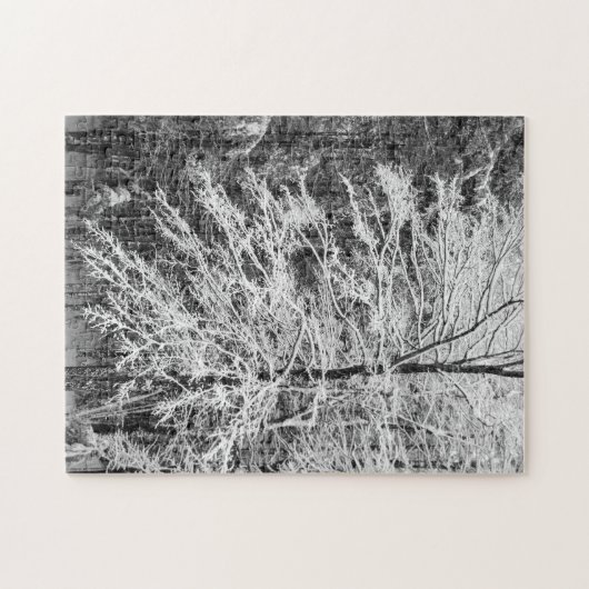 Ahornbaum mit Schnee Puzzle (Horizontal)