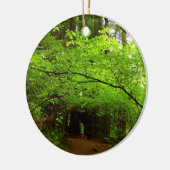 Ahornbäume im Redwood-Wald Keramikornament (Links)