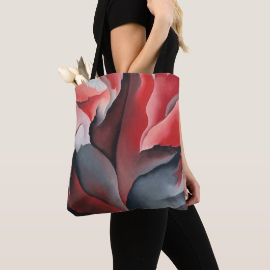 Ahornblatt abstrakt Georgia O'Keeffe Tasche (Von Nahem)