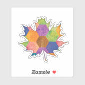 Ahornblatt-Aufkleber Aufkleber (Blatt)