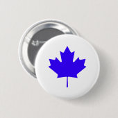 Ahornblatt BlueTransp die MUSEUM Zazzle Geschenke Button (Vorne & Hinten)