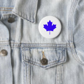 Ahornblatt BlueTransp die MUSEUM Zazzle Geschenke Button (Beispiel)