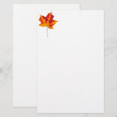Ahornblatt Briefpapier (Vorne/Hinten)