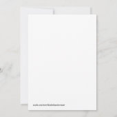 Ahornblatt dankbar Herbstfarben Aquarelldinner Einladung (Rückseite)