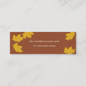 Ahornblatt-dünne Karte (Rückseite)