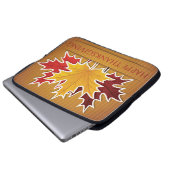 Ahornblatt Erntedank Laptopschutzhülle (Vorne Knopf)