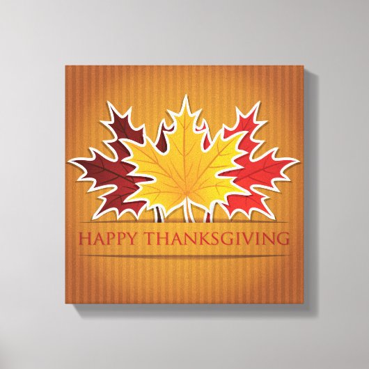 Ahornblatt Erntedank Leinwanddruck (Vorderseite)