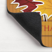 Ahornblatt Erntedank Mousepad (Ecke)