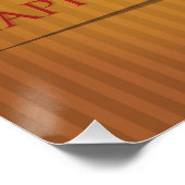 Ahornblatt Erntedank Poster (Ecke)