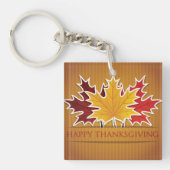 Ahornblatt Erntedank Schlüsselanhänger (Vorderseite)