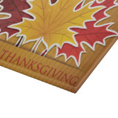 Ahornblatt Erntedank Schneidebrett (Ecke)