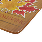 Ahornblatt Erntedank Schneidebrett (Ecke)